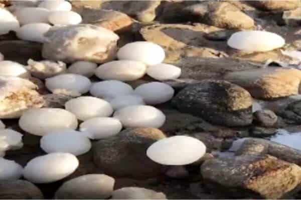 granizo del tamano de piedras