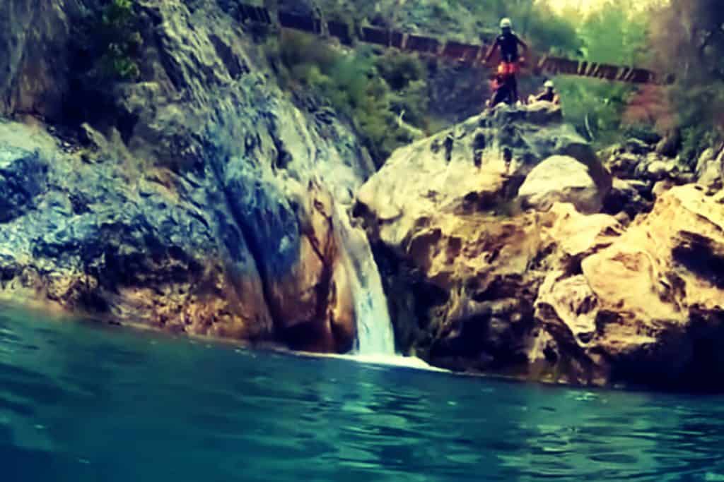 cascadas para realizar barranquismo